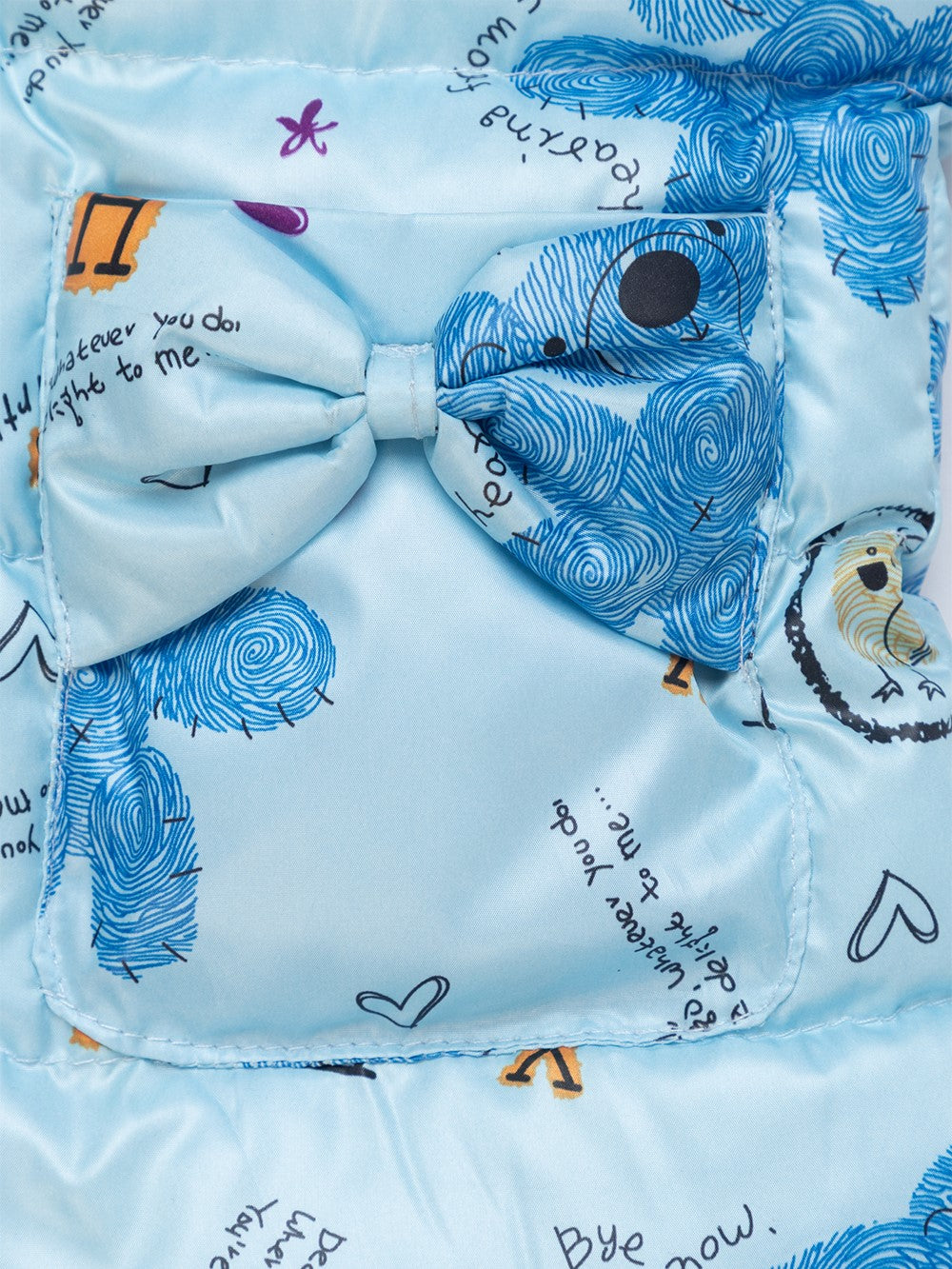 SnowBunny Winter Puffer Jacket with Faux-Fur Hood for baby girls