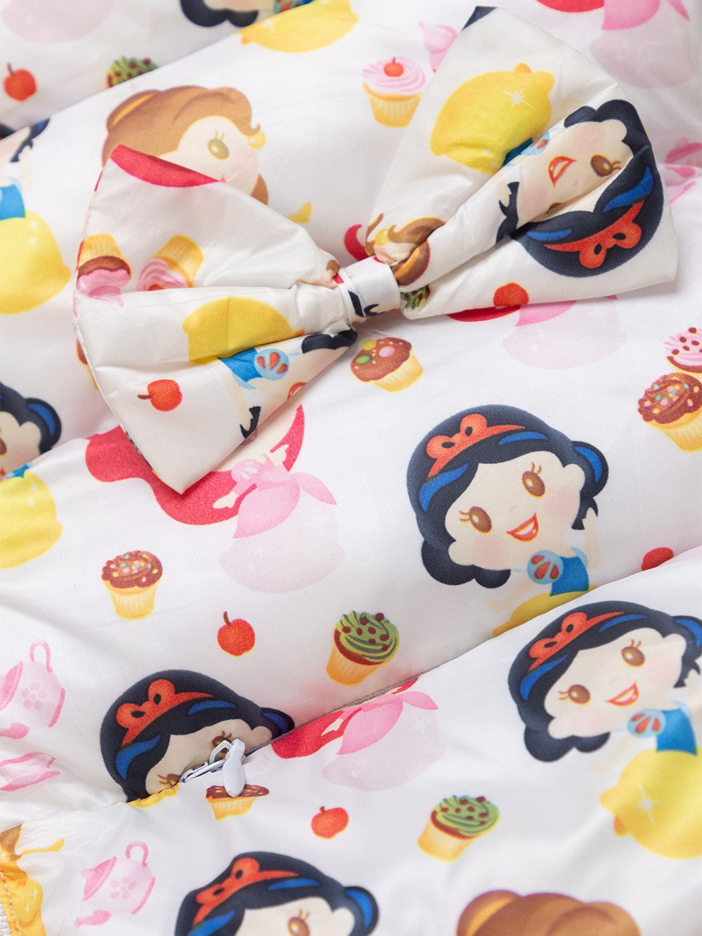 SnowBunny Winter Puffer Jacket with Faux-Fur Hood for baby girls