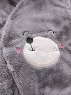 Babyzone Cozybear Fleece Printed Snowsuit