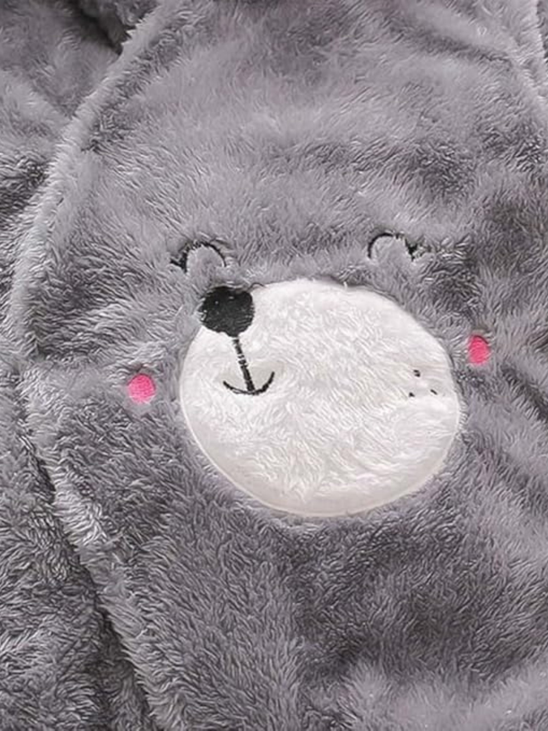 Babyzone Cozybear Fleece Printed Snowsuit