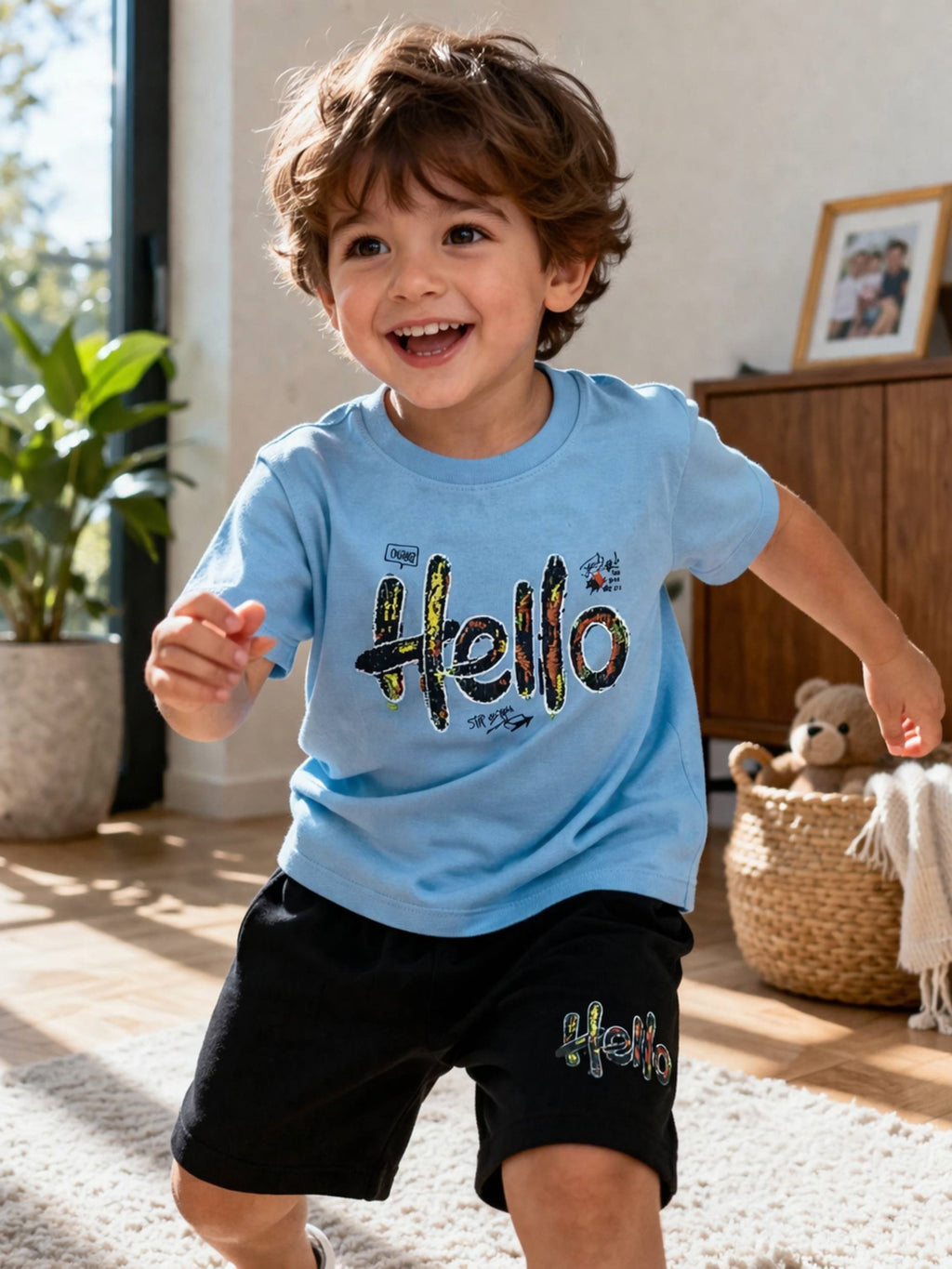 Soft Play Kids Cotton Set ( Shorts + T-shirts )