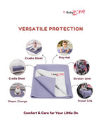BabyZone Dry Sheet ( Pack Of 2 ) – Waterproof, Soft Cotton, Reusable