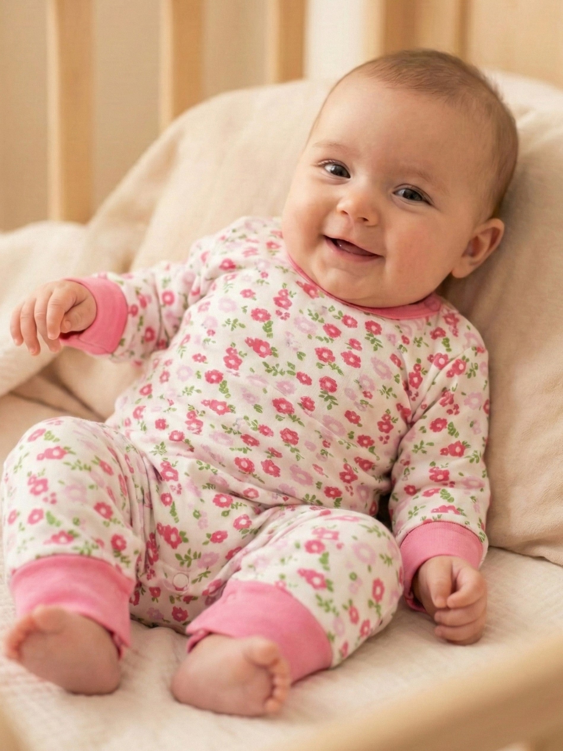 Kucci Full-sleeve, Printed Cotton Rompers (Pack of 2)