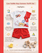Baby Soft Cotton Baby Wear T-Shirt & Shorts Set