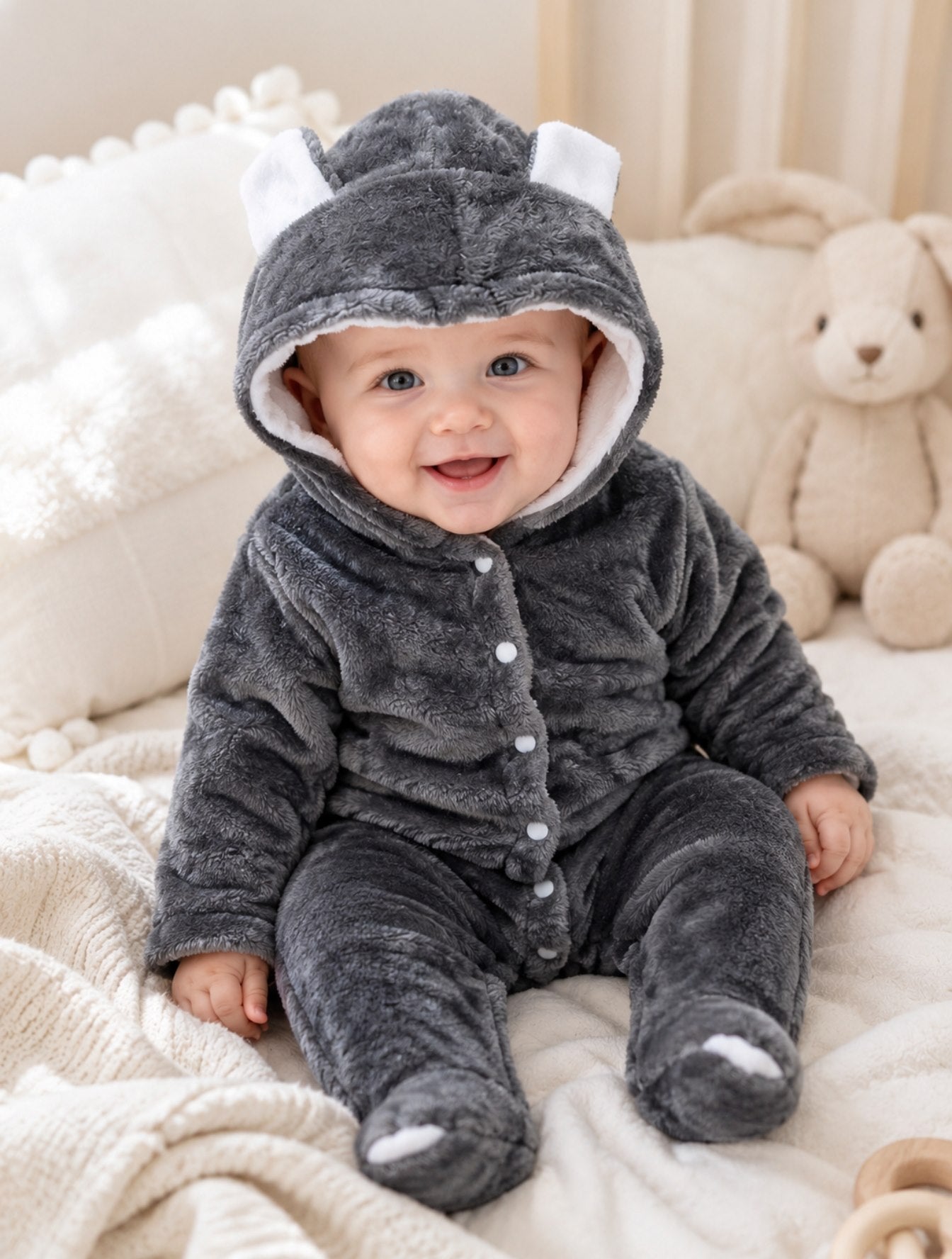 Babyzone Cozybear Fleece Snowsuit