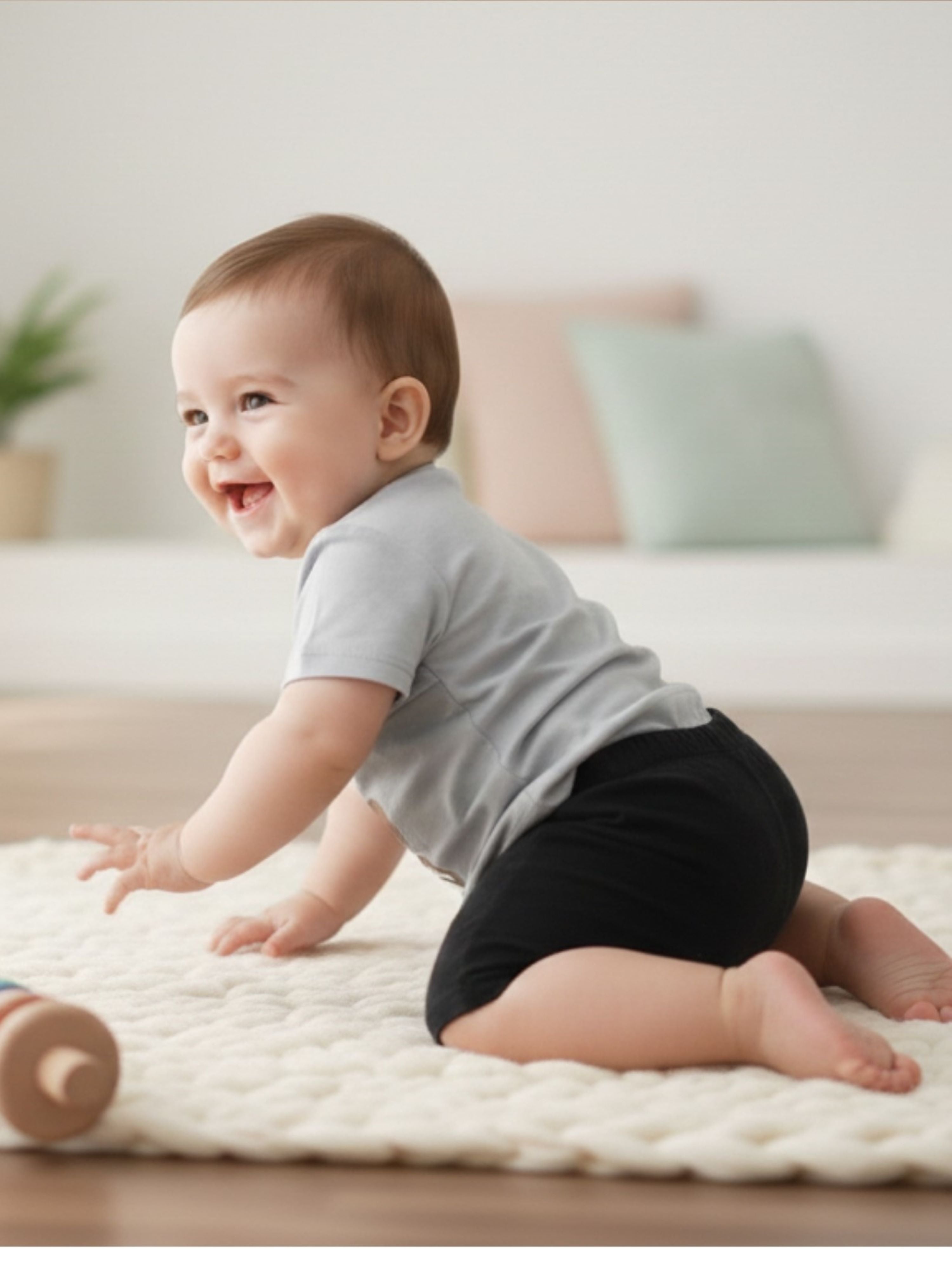 Bear Print Cotton T-Shirt & Shorts Set – Soft Summer Outfit for Baby