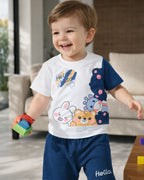 Baby Soft Cotton Baby Wear T-Shirt & Shorts Set
