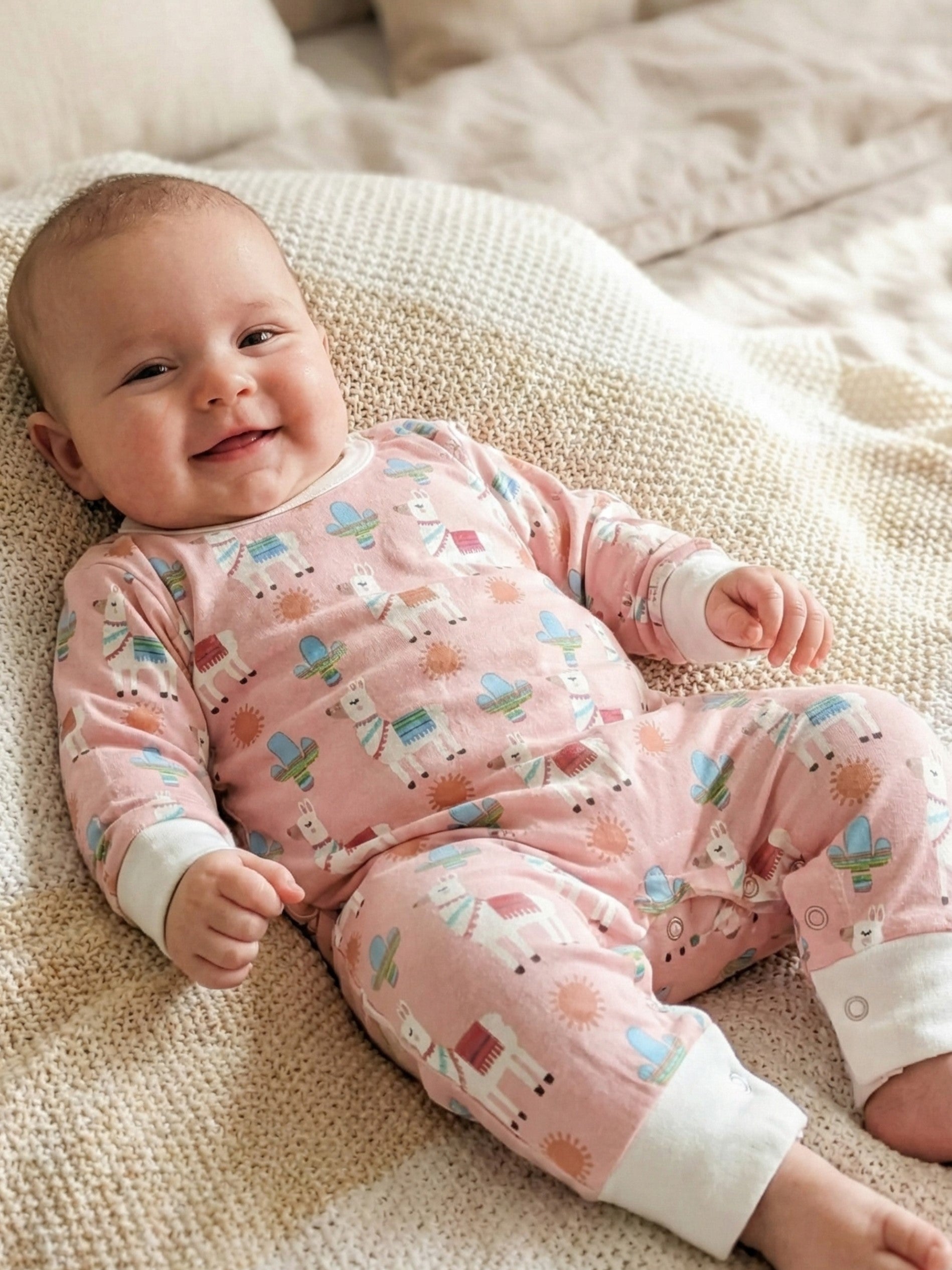 Kucci Full-sleeve, Printed Cotton Rompers - (Pack of 2)