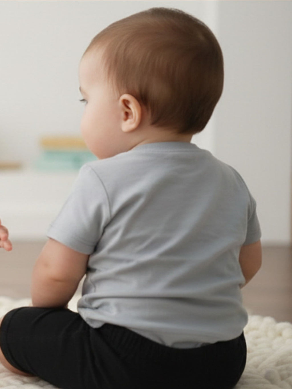 Bear Print Cotton T-Shirt & Shorts Set – Soft Summer Outfit for Baby