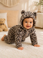 Baby Plush Animal Hooded Romper