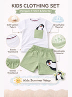 Peek-a-Boo Penguin™ Baby Cotton Set