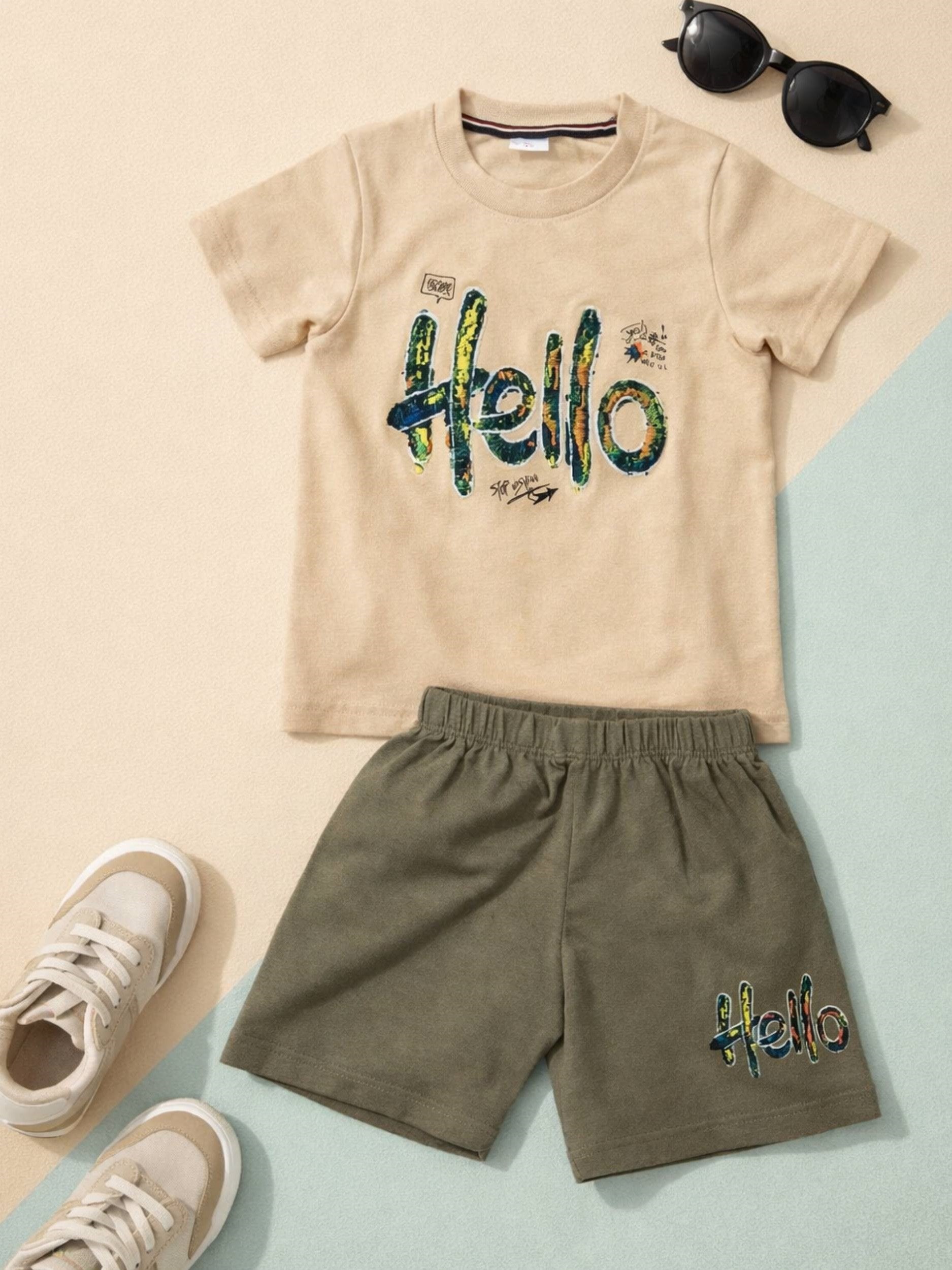 Soft Play Kids Cotton Set ( Shorts + T-shirts )