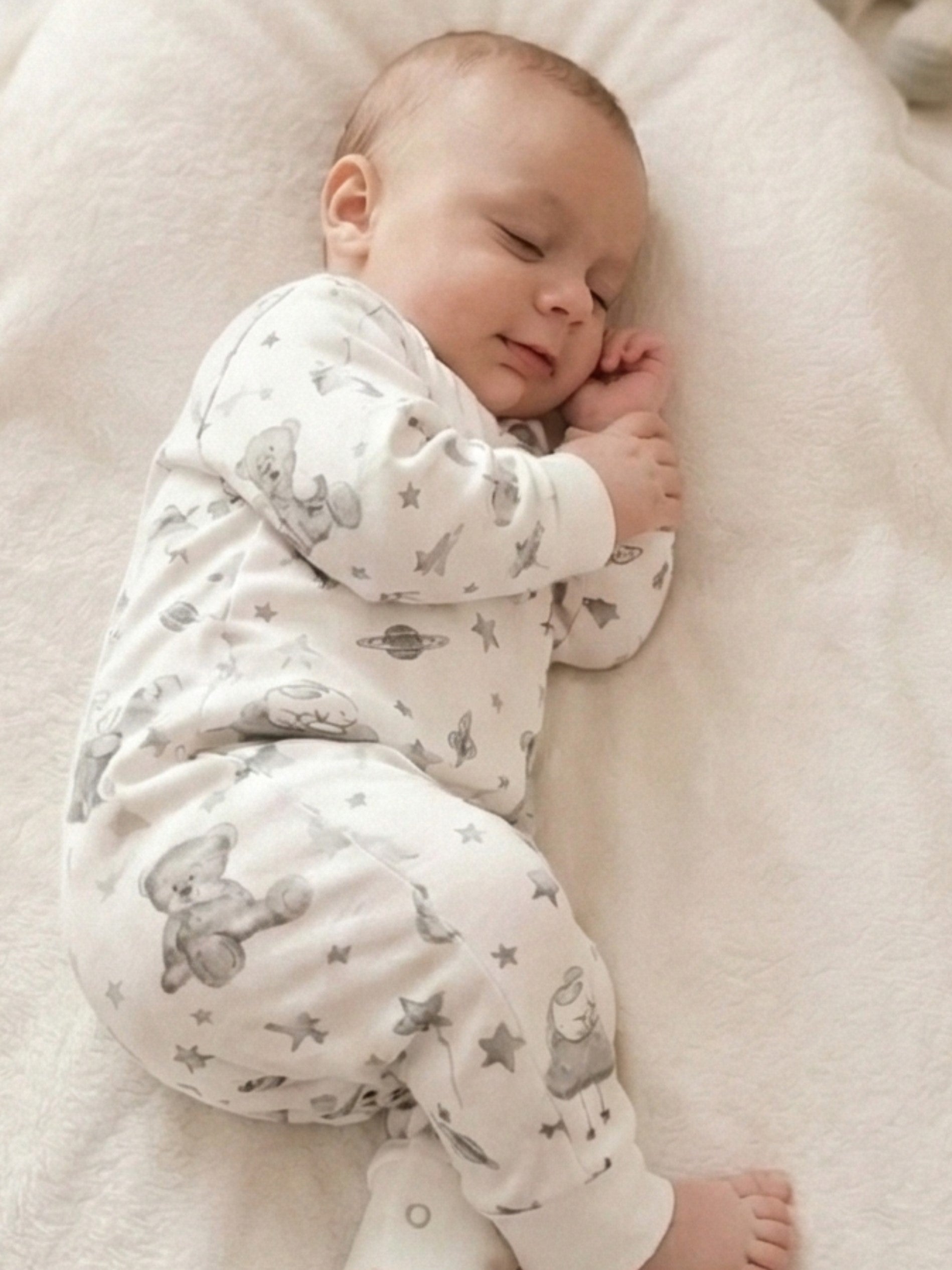 Kucci Full-sleeve, Printed Cotton Rompers - (Pack of 2)