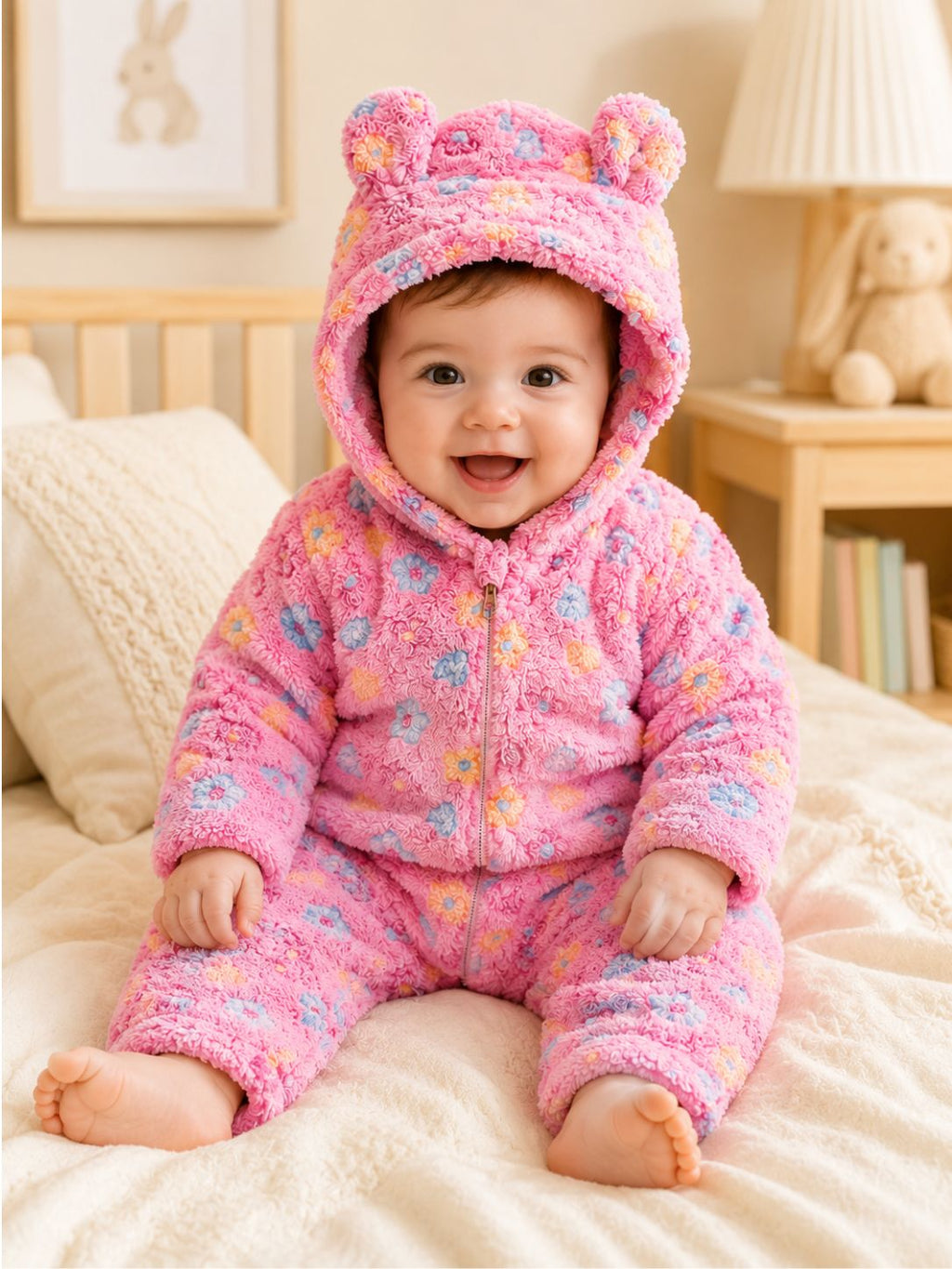 Double-Layer Fleece Winter Baby Romper Fo New Born Baby