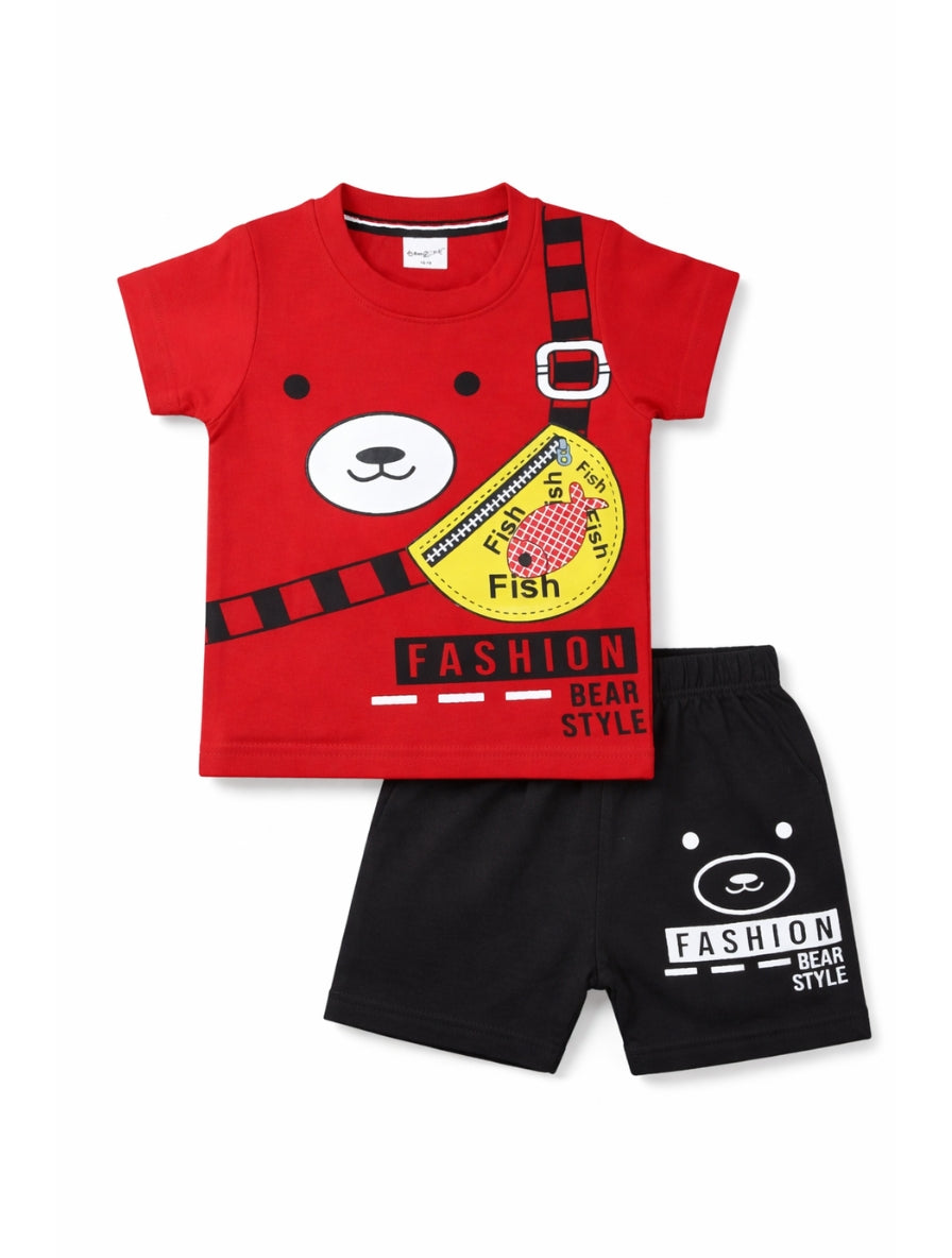 Bear Bag T-Shirt and Short Set