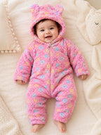 Double-Layer Fleece Winter Baby Romper Fo New Born Baby