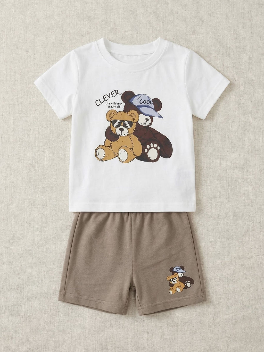 Cool Bear Cotton Set ( Shorts + T-shirts )