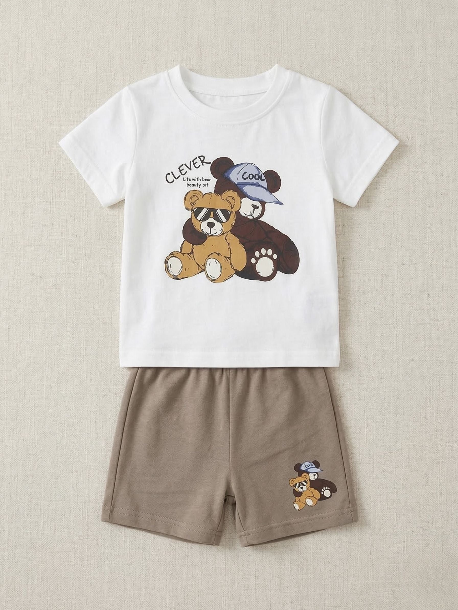 Cool Bear Cotton Set ( Shorts + T-shirts )