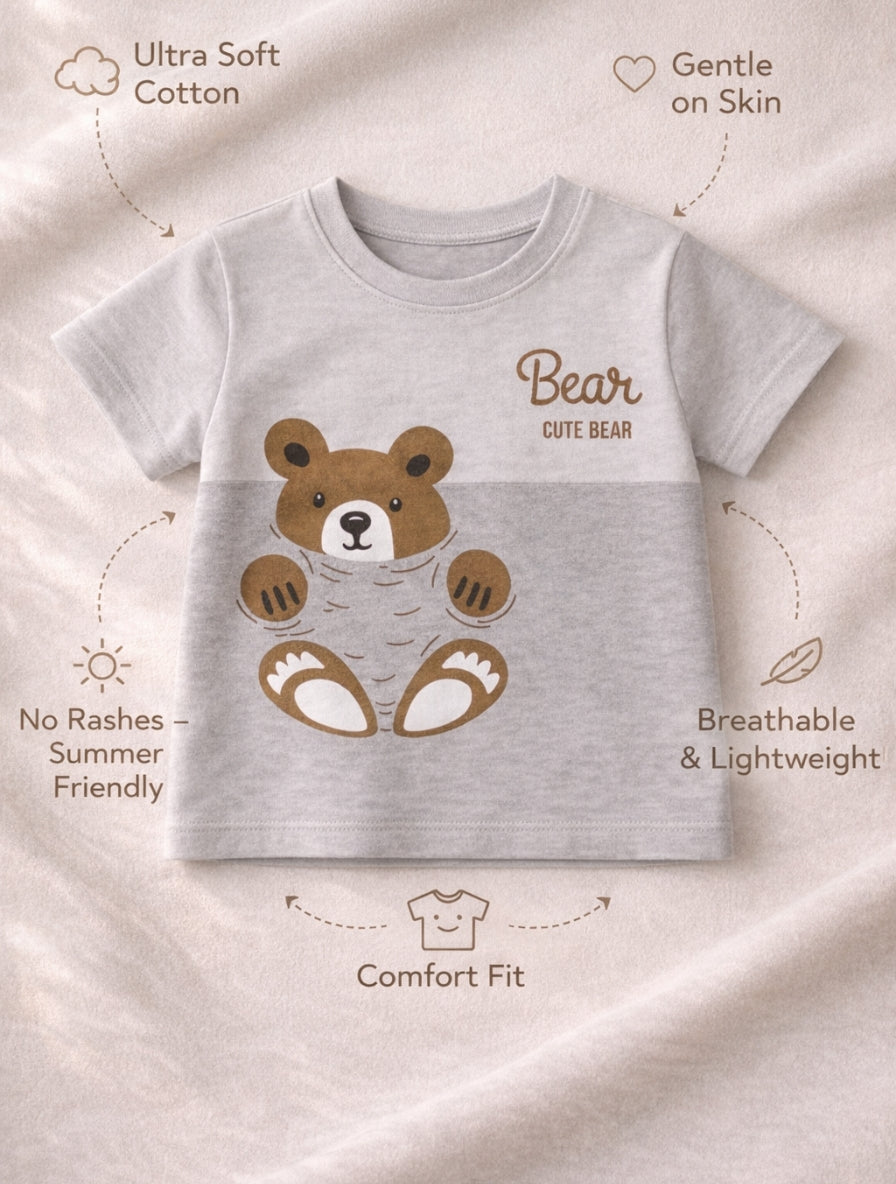 Soft Cotton Kids Graphic Tee for Boys & Girls