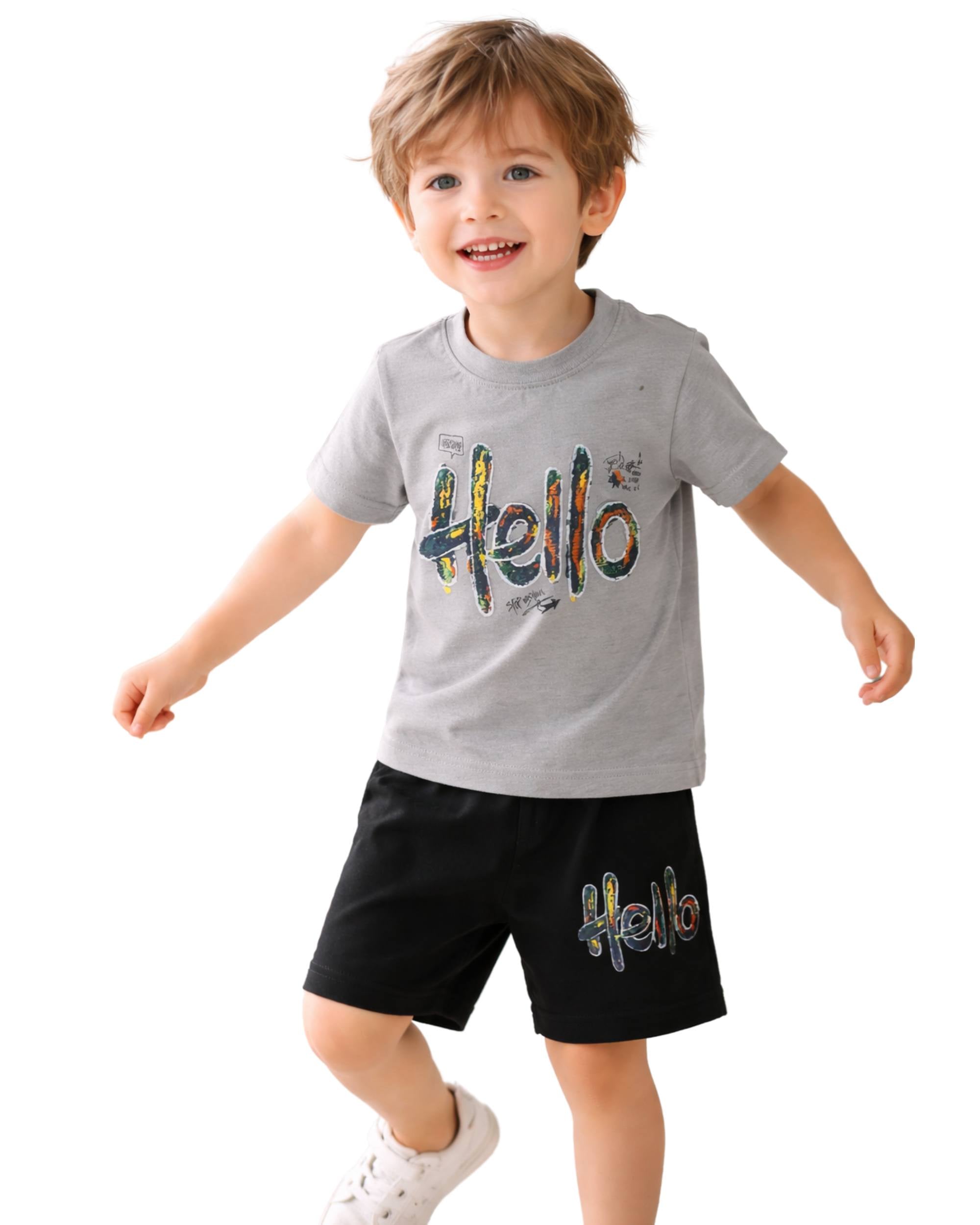 Soft Play Kids Cotton Set ( Shorts + T-shirts )