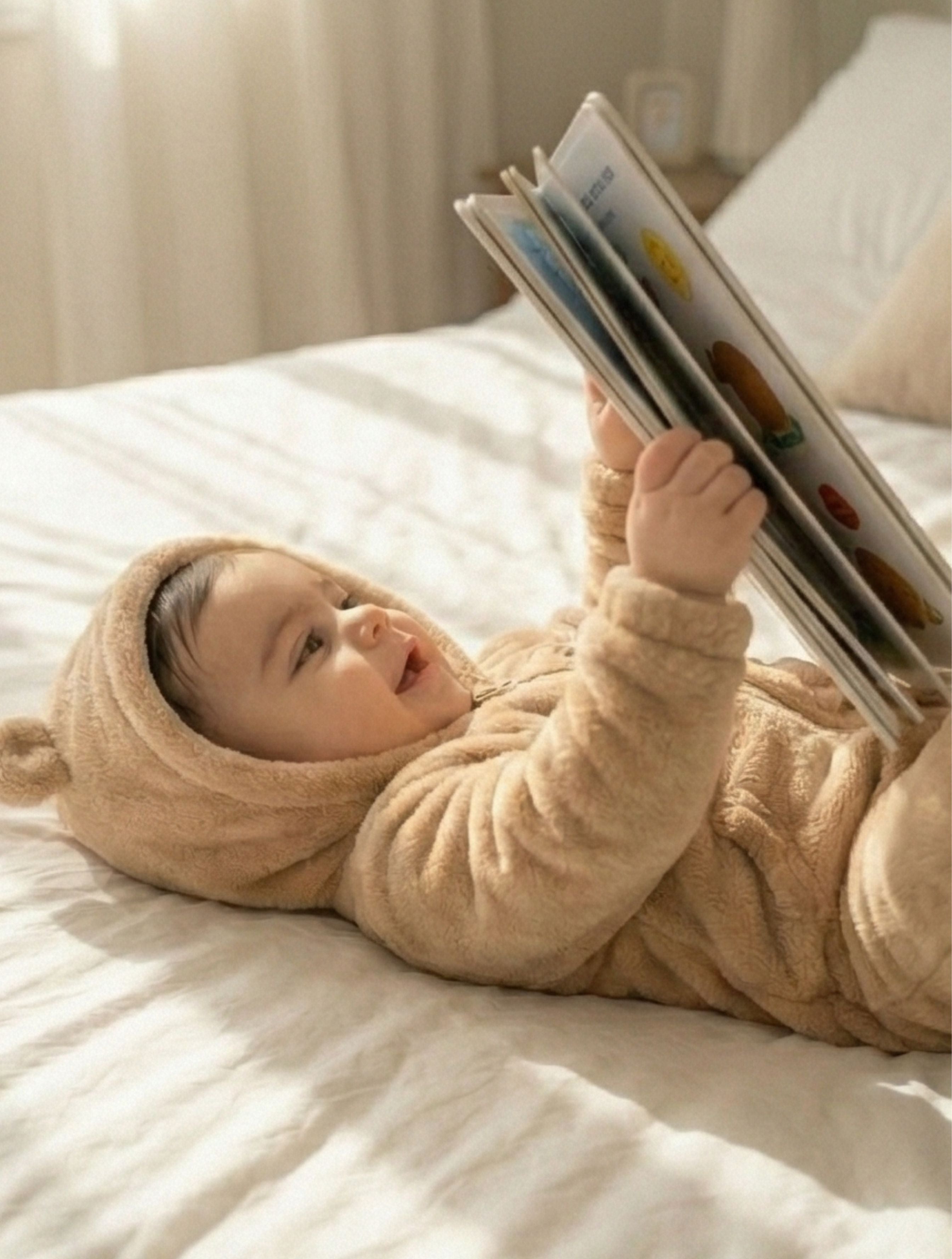 Bear & Bloom – Soft Flannel Teddy Set