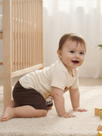 Bear Print Cotton T-Shirt & Shorts Set – Soft Summer Outfit for Baby