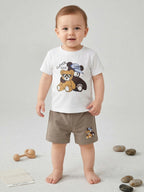 Cool Bear Cotton Set ( Shorts + T-shirts )