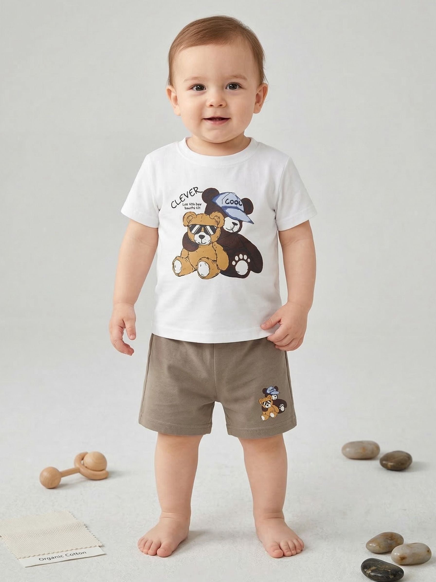 Cool Bear Cotton Set ( Shorts + T-shirts )