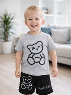 Happy Bear Cotton Set ( Shorts + T-shirt )