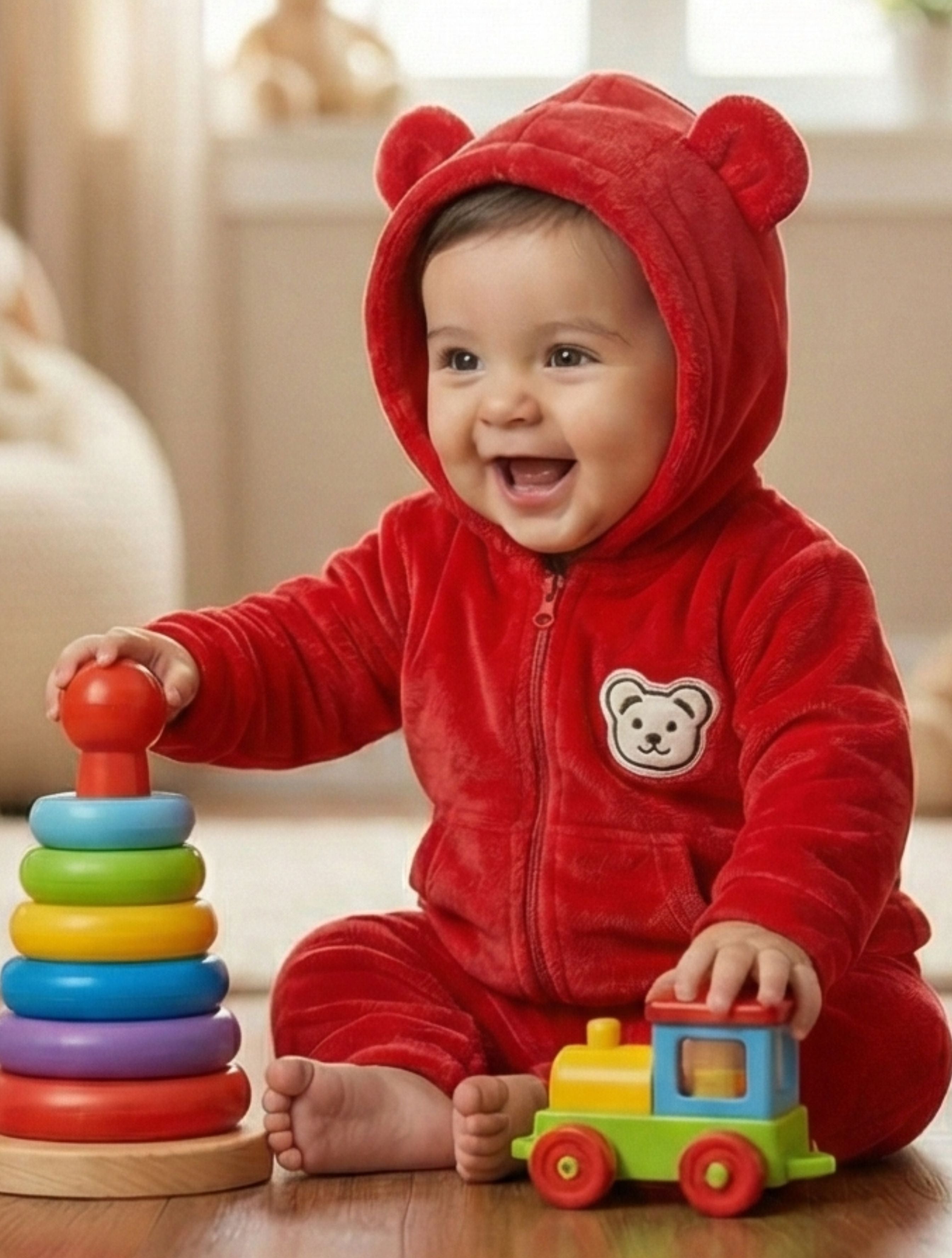 Bear & Bloom – Soft Flannel Teddy Set