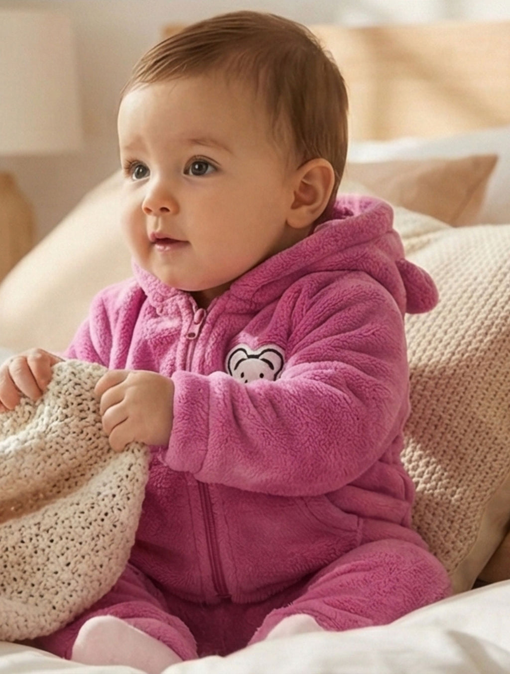 Bear & Bloom – Soft Flannel Teddy Set