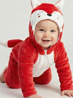 Little Fox Plush Hooded Baby Romper