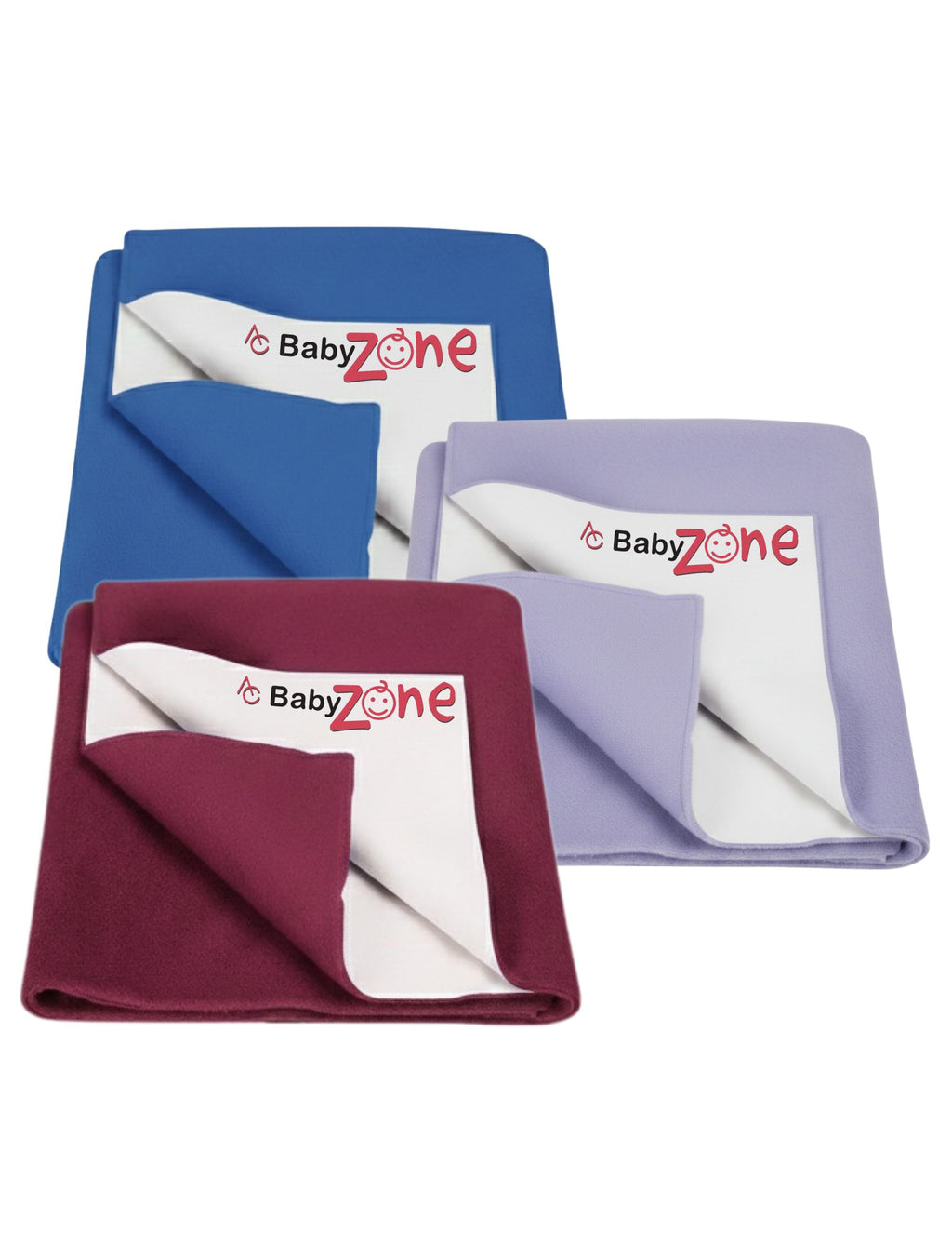 BabyZone Dry Sheet ( Pack Of 3 ) – Waterproof, Soft Cotton, Reusable
