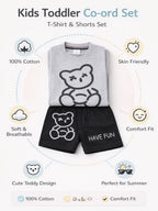 Happy Bear Cotton Set ( Shorts + T-shirt )
