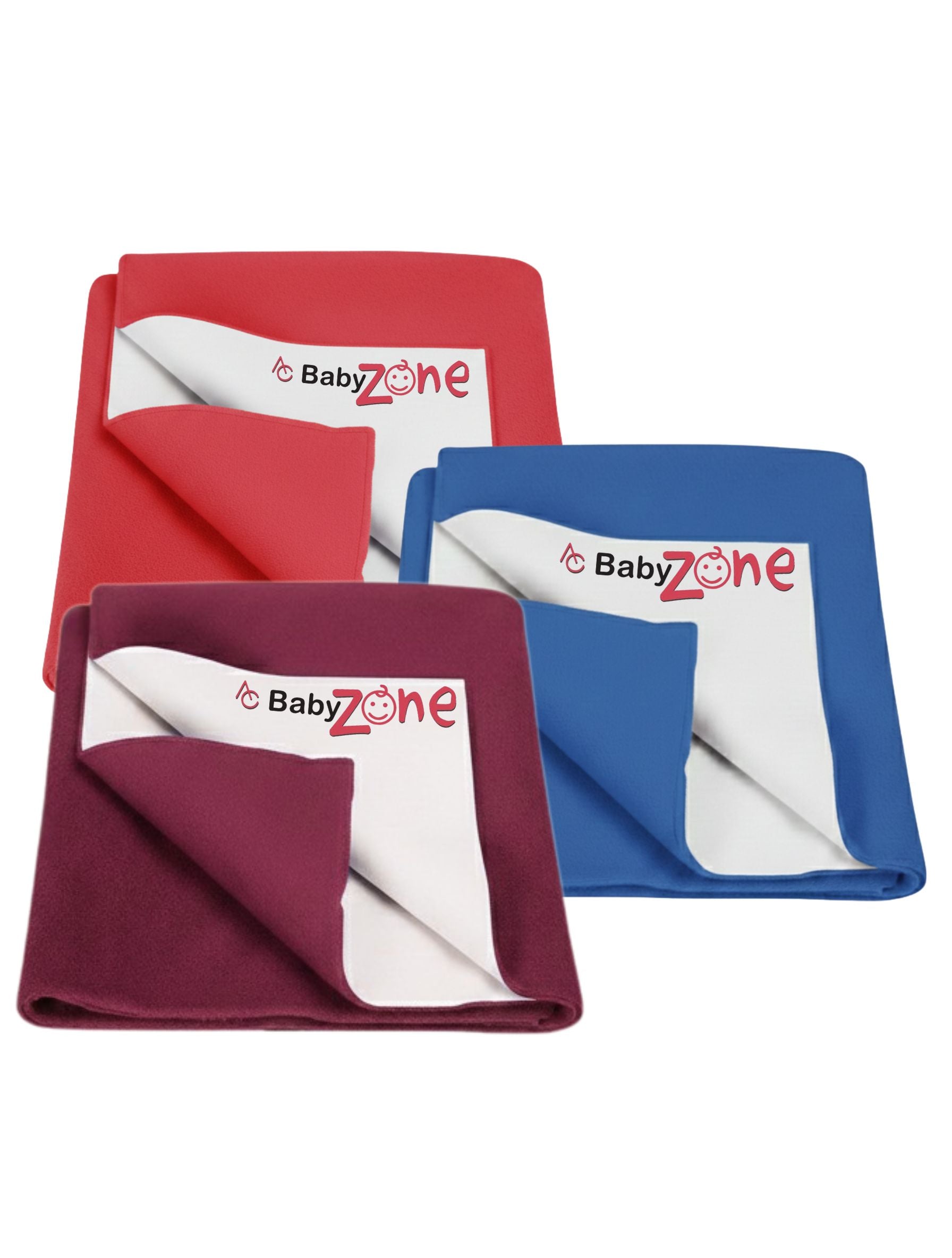BabyZone Dry Sheet ( Pack Of 3 ) – Waterproof, Soft Cotton, Reusable