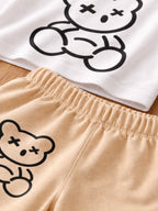 Happy Bear Cotton Set ( Shorts + T-shirt )