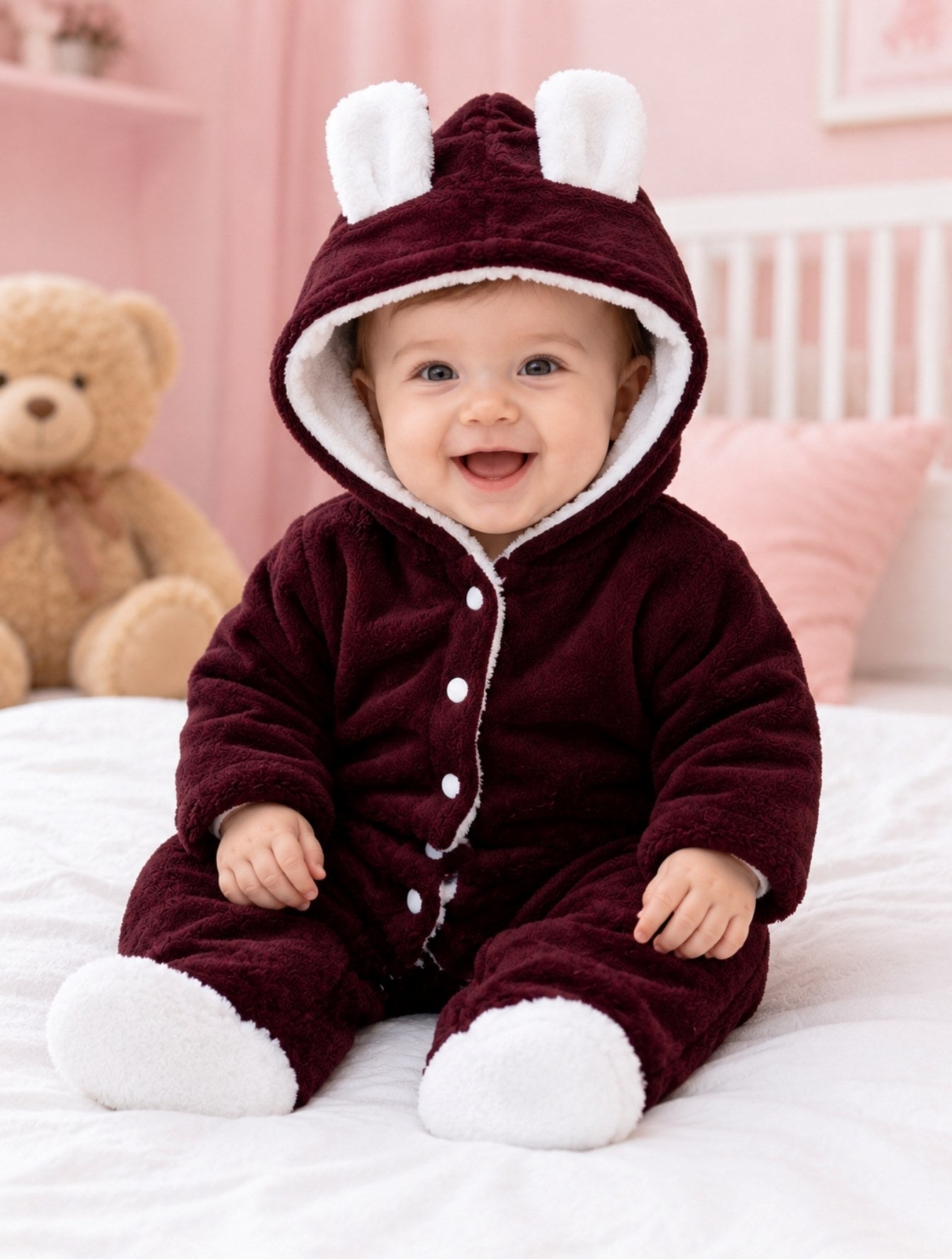 Babyzone Cozybear Fleece Snowsuit