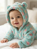 Double-Layer Fleece Winter Baby Romper Fo New Born Baby