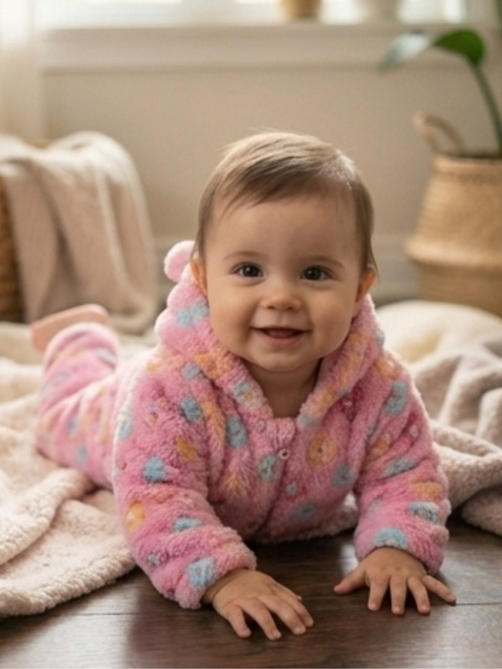 Double-Layer Fleece Winter Baby Romper Fo New Born Baby