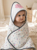 Baby Snuggle Hooded Towel Cum Blanket For Bath & Sleep Wrap