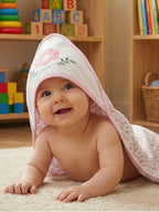 Baby Snuggle Hooded Towel Cum Blanket For Bath & Sleep Wrap