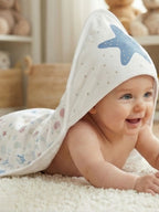 Baby Snuggle Hooded Towel Cum Blanket For Bath & Sleep Wrap