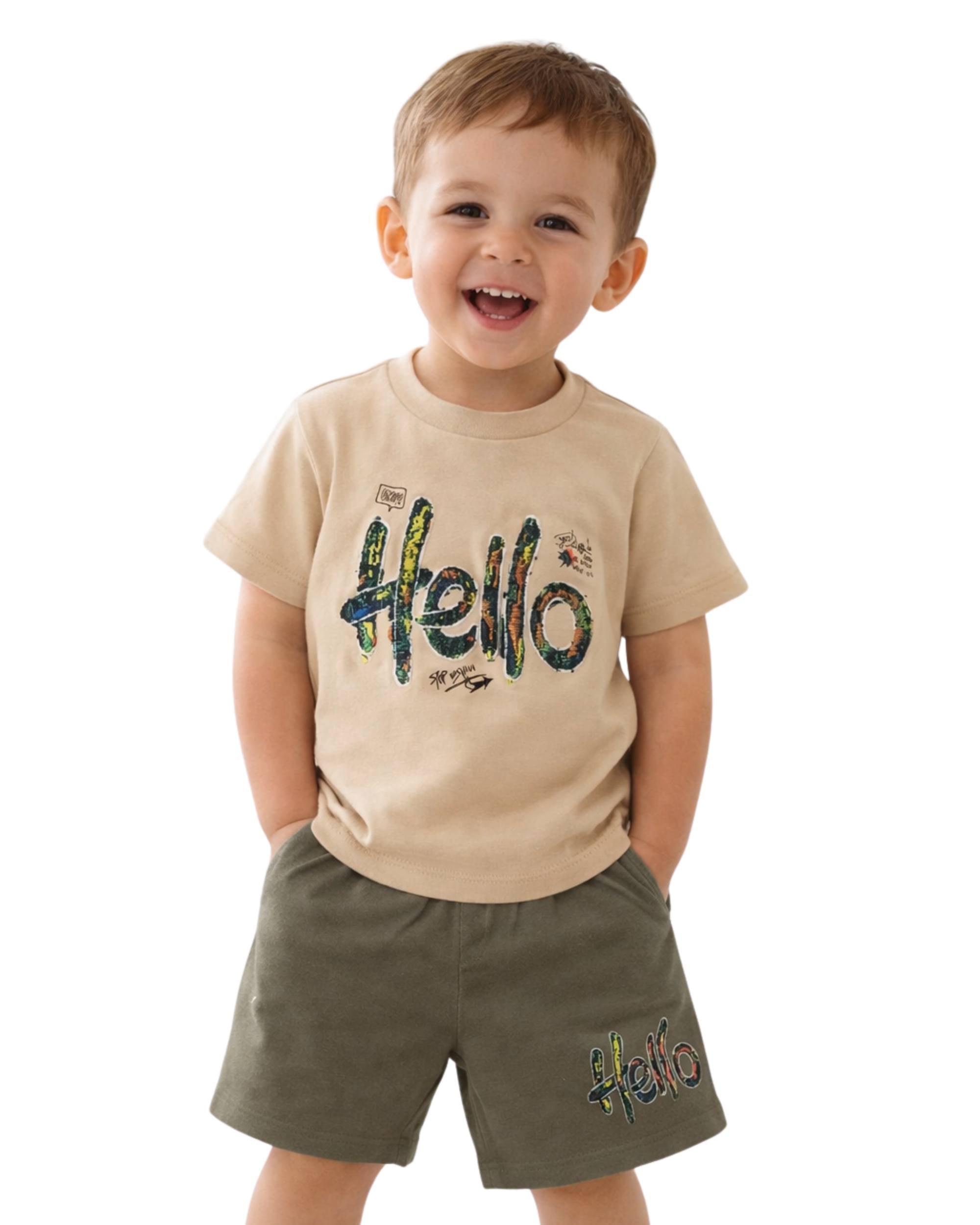 Soft Play Kids Cotton Set ( Shorts + T-shirts )
