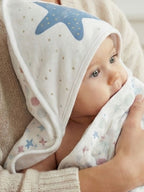 Baby Snuggle Hooded Towel Cum Blanket For Bath & Sleep Wrap