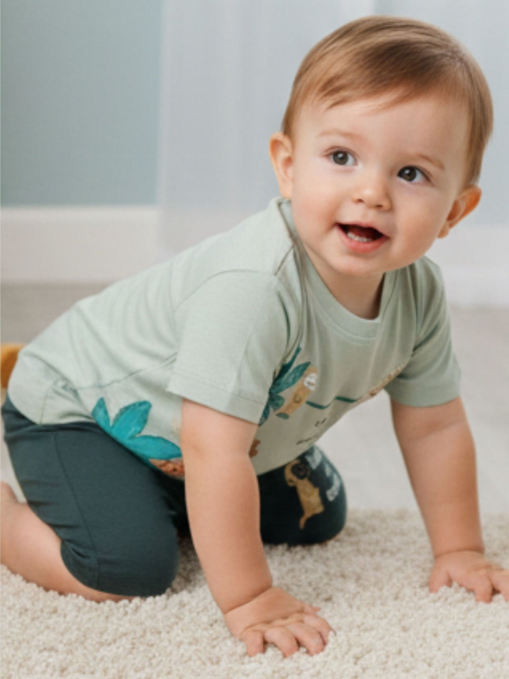 Printed Cotton T-Shirt & Shorts Co-Ord Set – Soft Summer Outfit For Baby