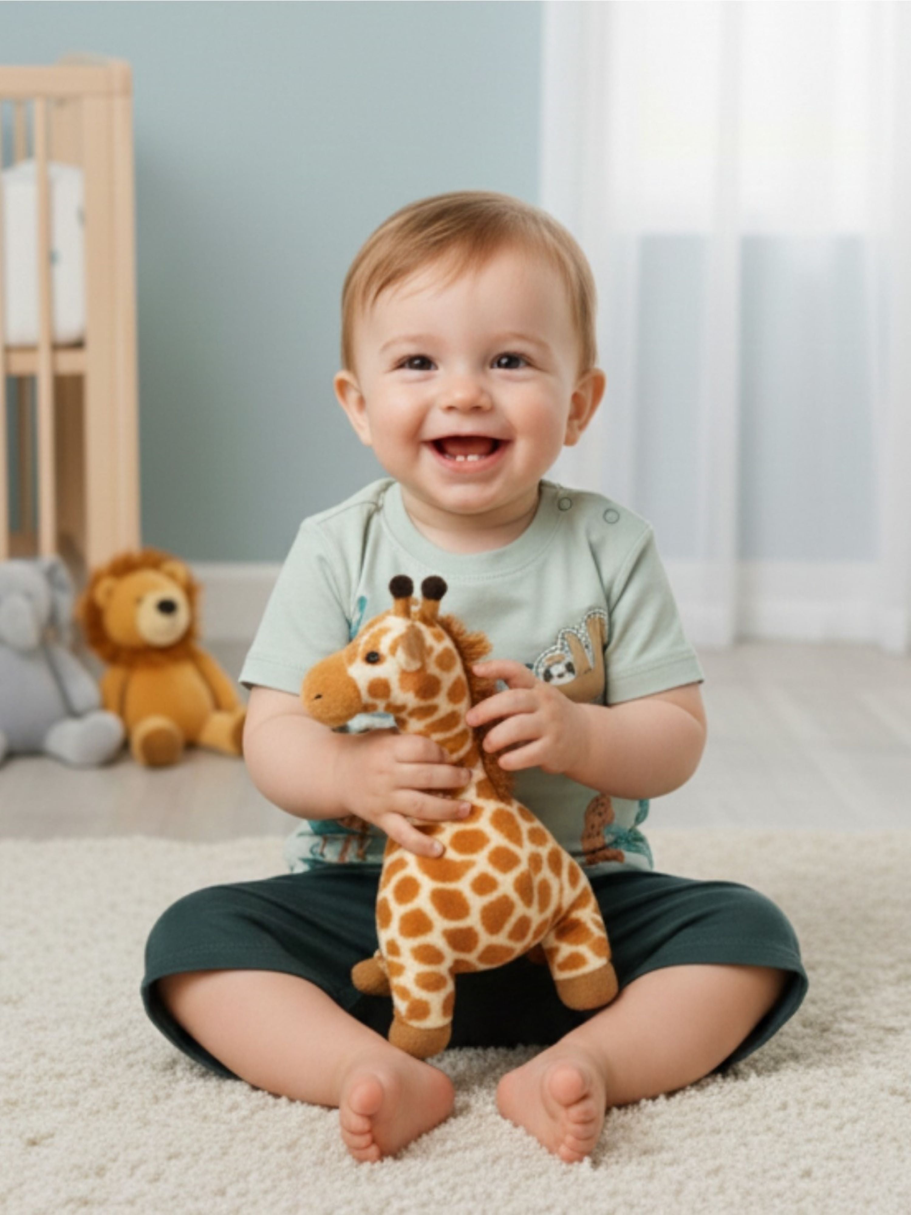 Printed Cotton T-Shirt & Shorts Co-Ord Set – Soft Summer Outfit For Baby