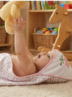 Baby Snuggle Hooded Towel Cum Blanket For Bath & Sleep Wrap
