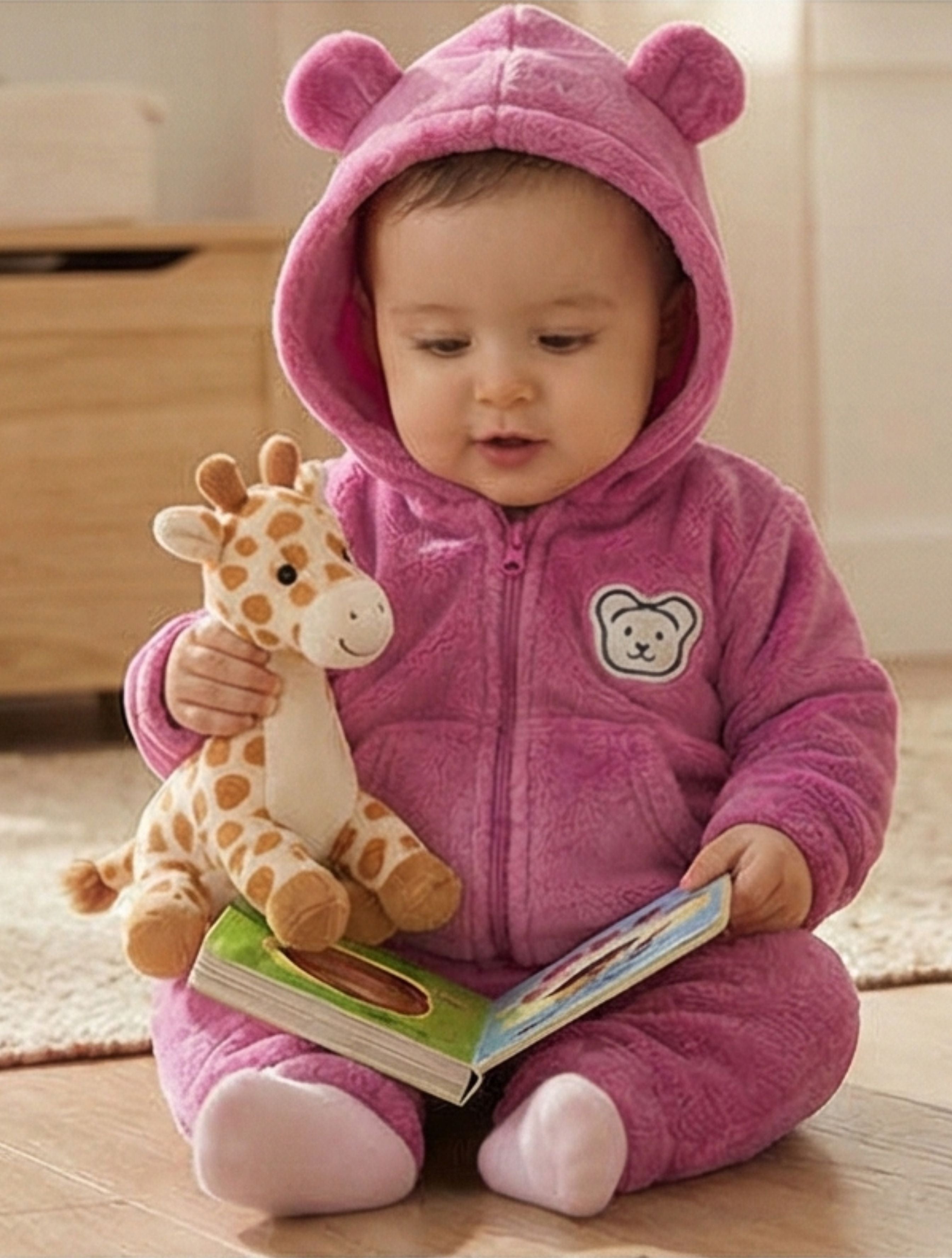 Bear & Bloom – Soft Flannel Teddy Set
