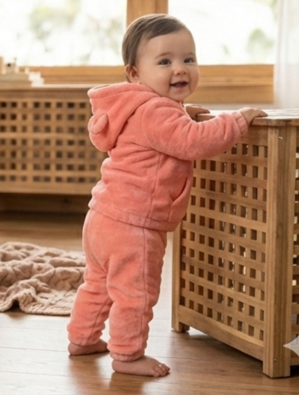 Bear & Bloom – Soft Flannel Teddy Set