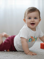 Baby Dinos Print Cotton Set (T-Shirt & Shorts) – Soft Summer Outfit